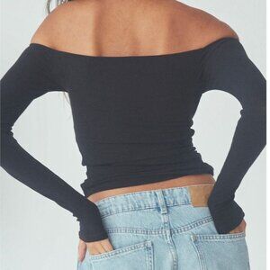 Black Off The Shoulder Brami - Klassy Network